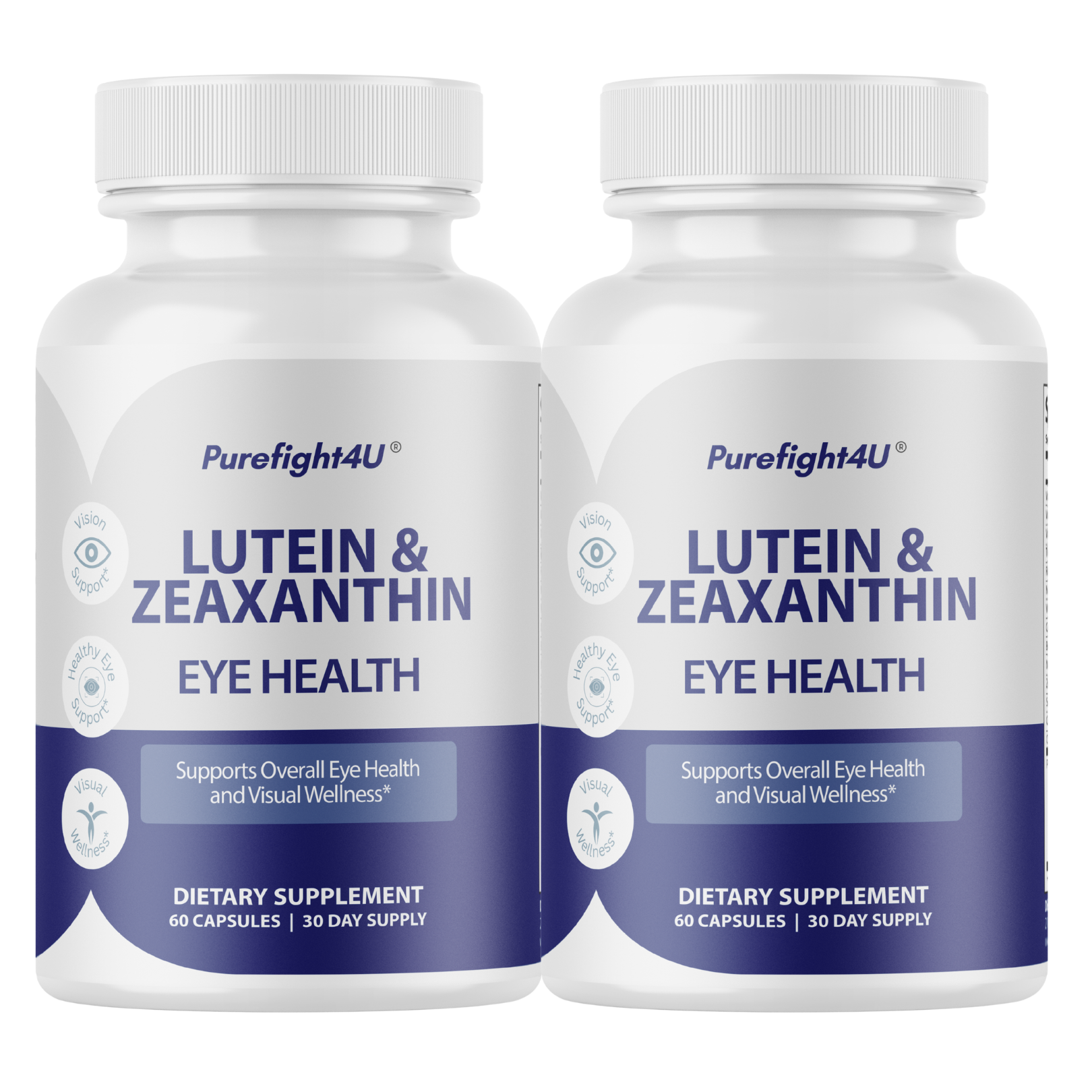 Lutein & Zeaxanthin Eye & Vision Health Natural Formula Supplement - 60 Capsules