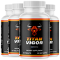Titan Vigor for Men, Male Energy & Vitality Pills Supplement - 4 Bottles | 240 Tablets