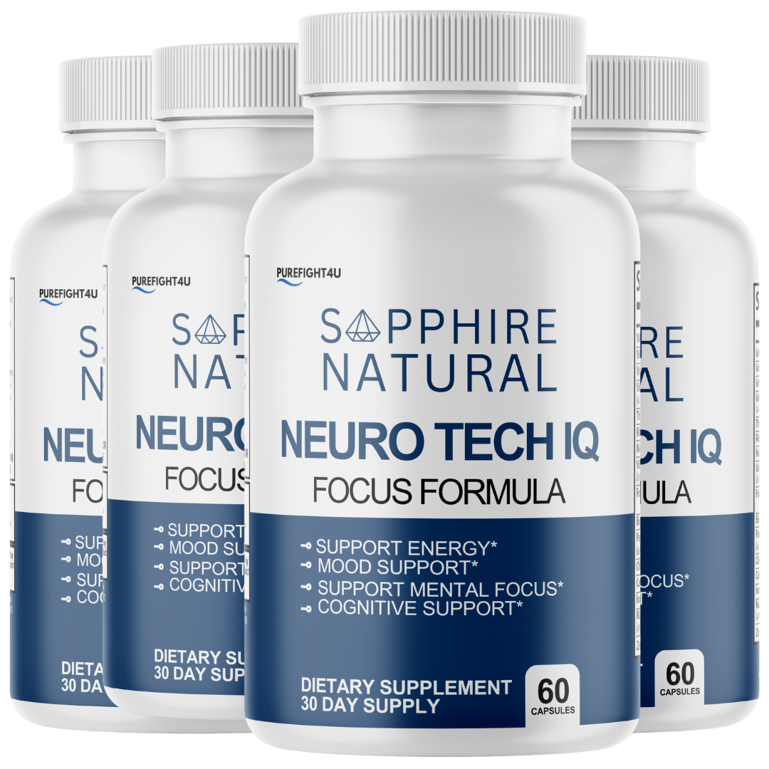 NeuroTech IQ Cognitive Formula Supplement - 4 Bottles 240 Capsules