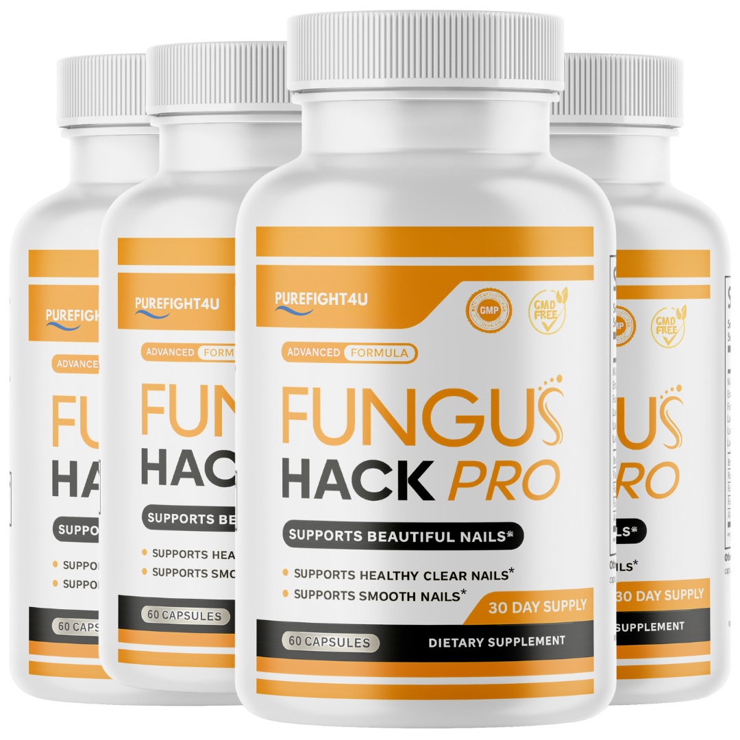 Fungus Hack Pro Toe Nail Care Supplement | Aids in Toenail Fungus Relief Formula  4 Bottles
