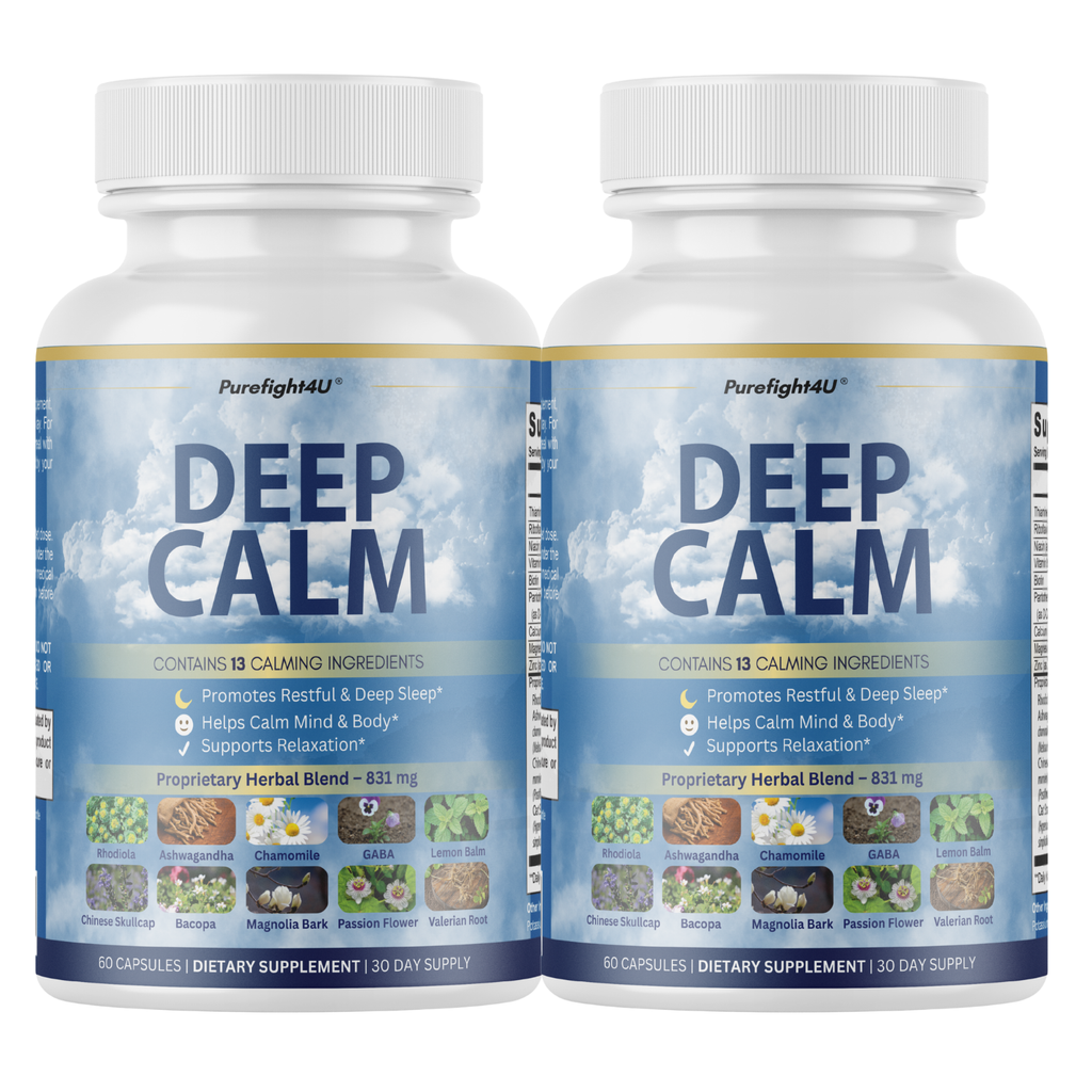 Deep Calm Supports Natural Sleep and Relaxation Supplement - 2 Bottles