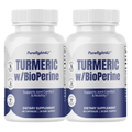Turmeric w/ BioPerine Supports Joint Comfort & Mobility Supplement - 2 Bottles