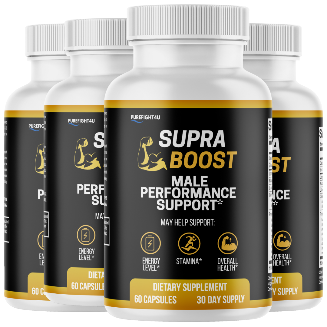 Supra Boost Male Advanced Support for Maximum Support and Performance - 4 Bottles 240 Tablets