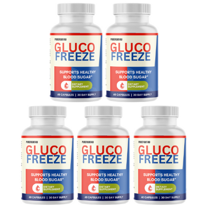Gluco Freeze Natural Formula Blood Sugar Support Supplement, 60 Capsules