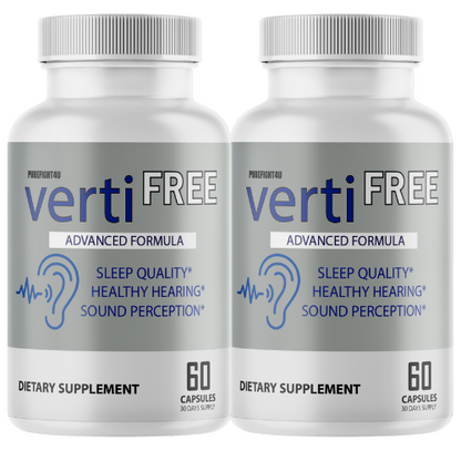 Verti Free Advanced Formula Hearing Support Formula 120 Capsules - 2 Bottles