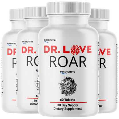 Dr. Love Roar Supports Energy and Vitality Male Health Supplement | 4 Bottles 240 Tablets