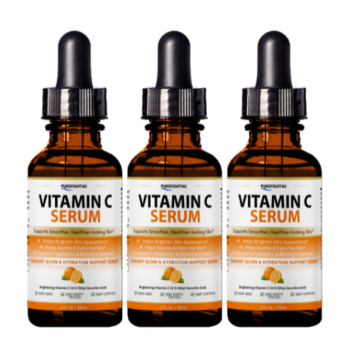 Purefight4U Vitamin C Serum for Face Anti Aging Formula 1FL oz 30ML