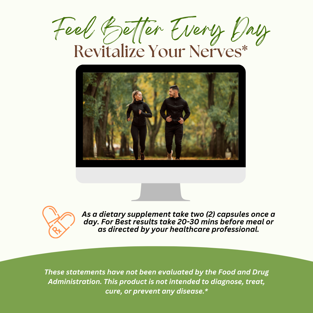 Neuro Pure Advanced Nerve Support Formula | 5 Bottles 300 Capsules