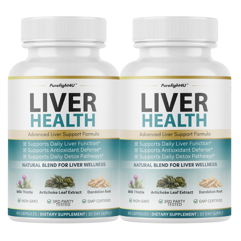 Liver Health Advanced Liver Wellness Support Formula Supplement - 2 Bottles
