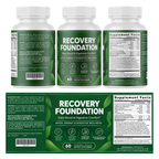 Recovery Foundation, Mood, Energy & Digestive Wellness, Botanical Dietary Supplement, 60 Capsules