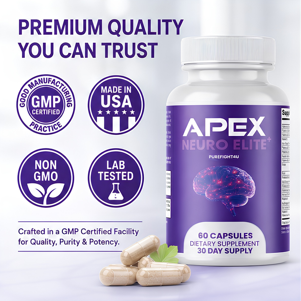 Apex Neuro Elite Focus & Clarity Support Supplement  | 60 Capsules