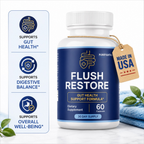 Flush Restore Gut Health Support Formula Supplement | 60 Capsules