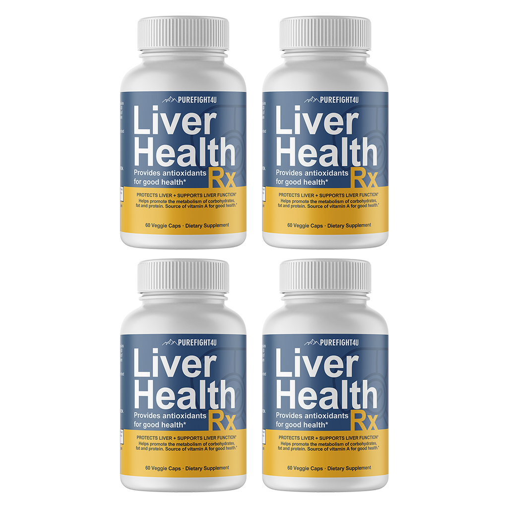 Liver Health RX Formula Supplement Pure Health 4 Bottles 240 Capsules