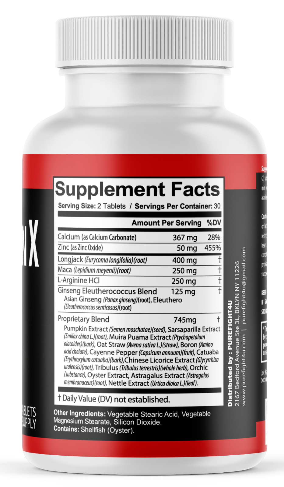 ErectogenX Male Performance Maximum Strength Supplement - 6 Bottles ...