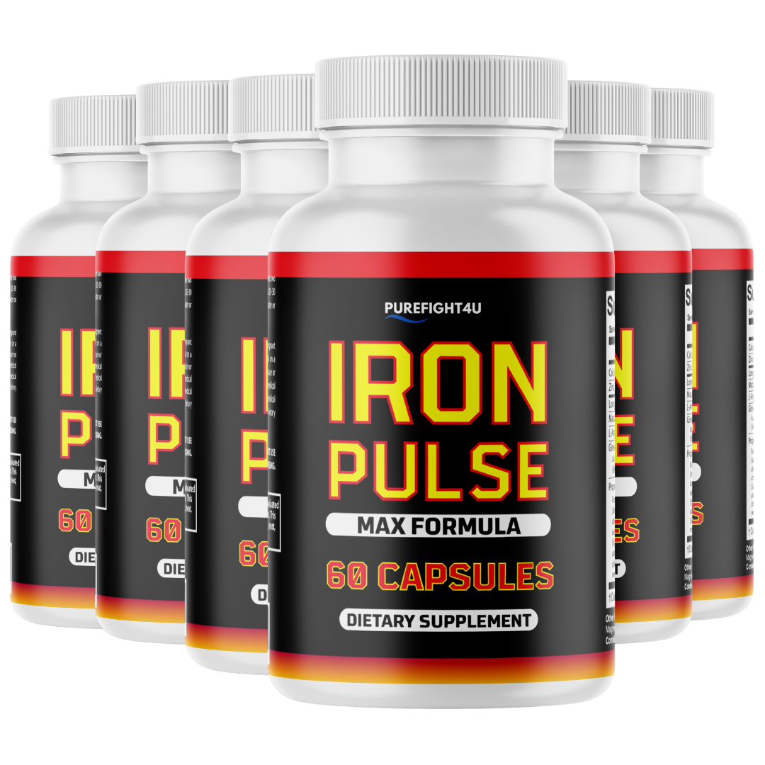 Iron Pulse Male Performance Formula Maximum Strength Supplement- 6 Bot ...