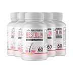 Restolin Hair Skin and Nails Supplement 5 Bottles 300 Capsules