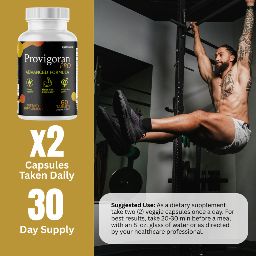 Provigoran Pro Male Performance Maximum Strength Supplement - 8 Bottle ...