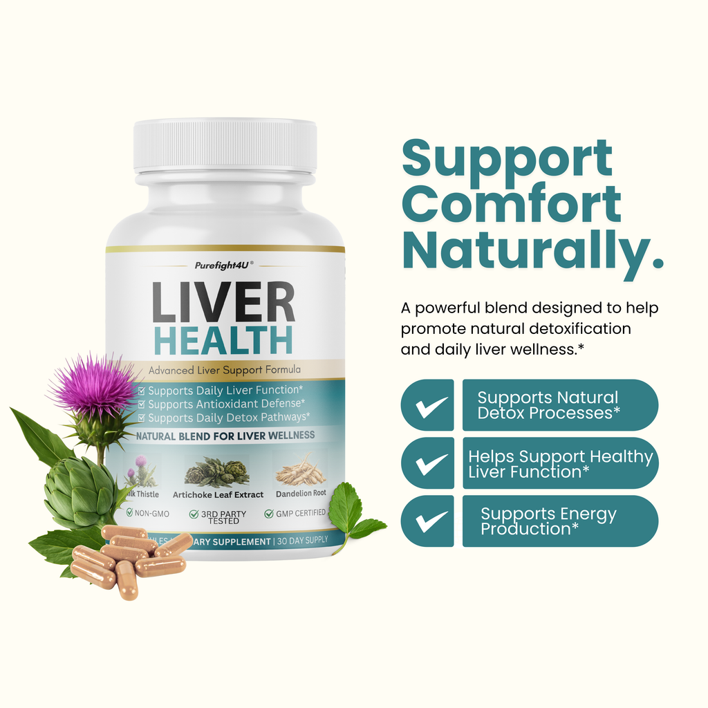 Liver Health Advanced Liver Wellness Support Formula Supplement - 60 Bottles