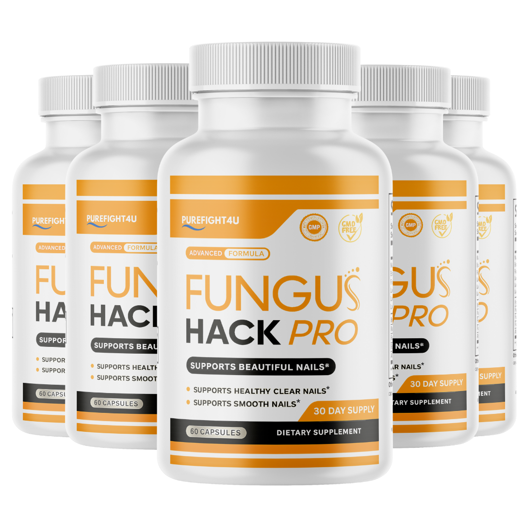 Fungus Hack Pro Toe Nail Care Supplement | Aids in Toenail Fungus Relief Formula  5 Bottles
