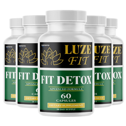 Luze Fit Detox Formula for Weight Loss Supplement | 5 Bottles 300 Capsules