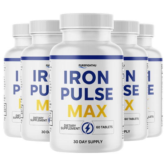 Iron Plus Max Performance Supplement for Energy and Confidence | 5 Bottles 300 Tablets