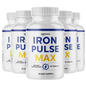 Iron Plus Max Performance Supplement for Energy and Confidence | 5 Bottles 300 Tablets