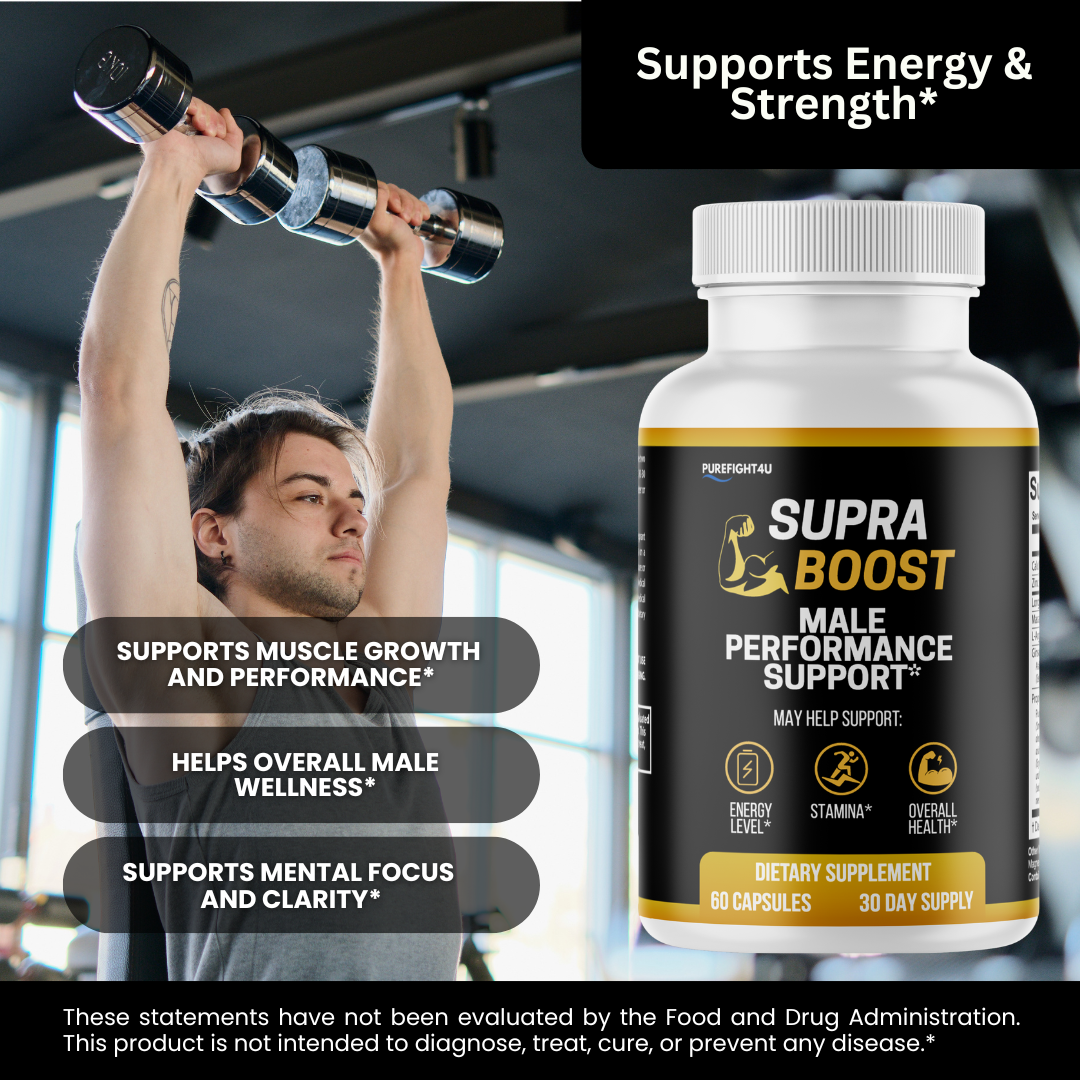 Supra Boost Male Advanced Support for Maximum Support and Performance - 60 Tablets