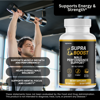 Supra Boost Male Advanced Support for Maximum Support and Performance - 60 Tablets