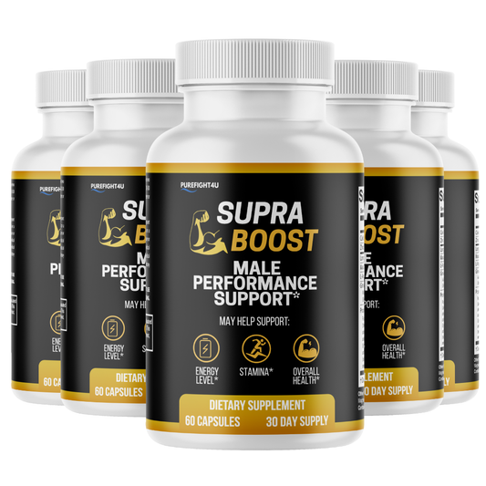 Supra Boost Male Advanced Support for Maximum Support and Performance - 5 Bottles 300 Tablets