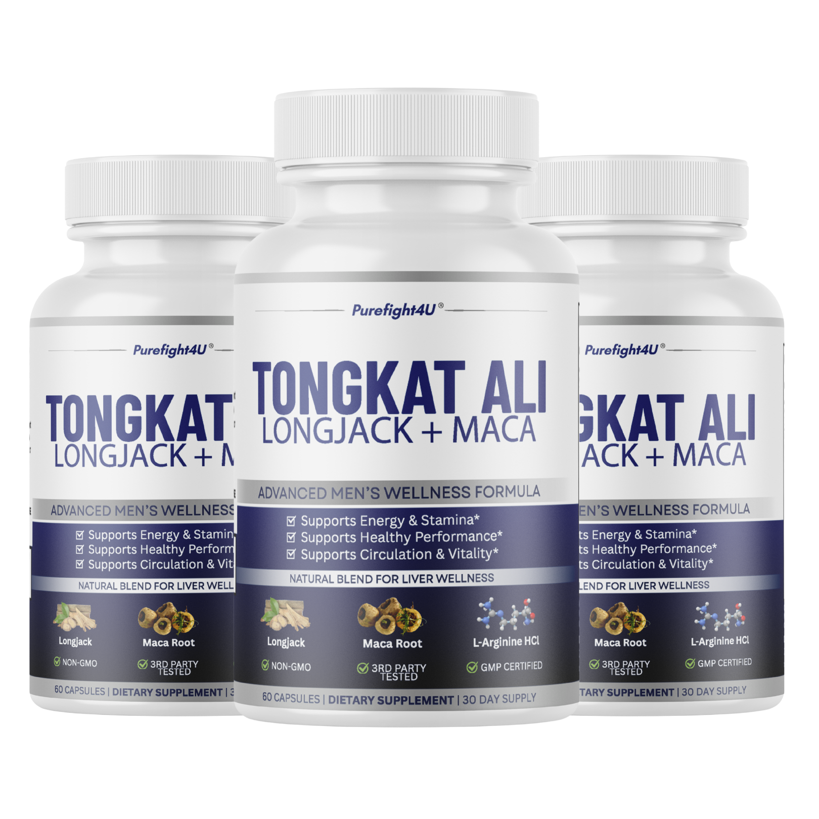 Tongkat Ali Longjack +Maca Advanced Male Performance Supplement to Boost Stamina - 60 Capsules