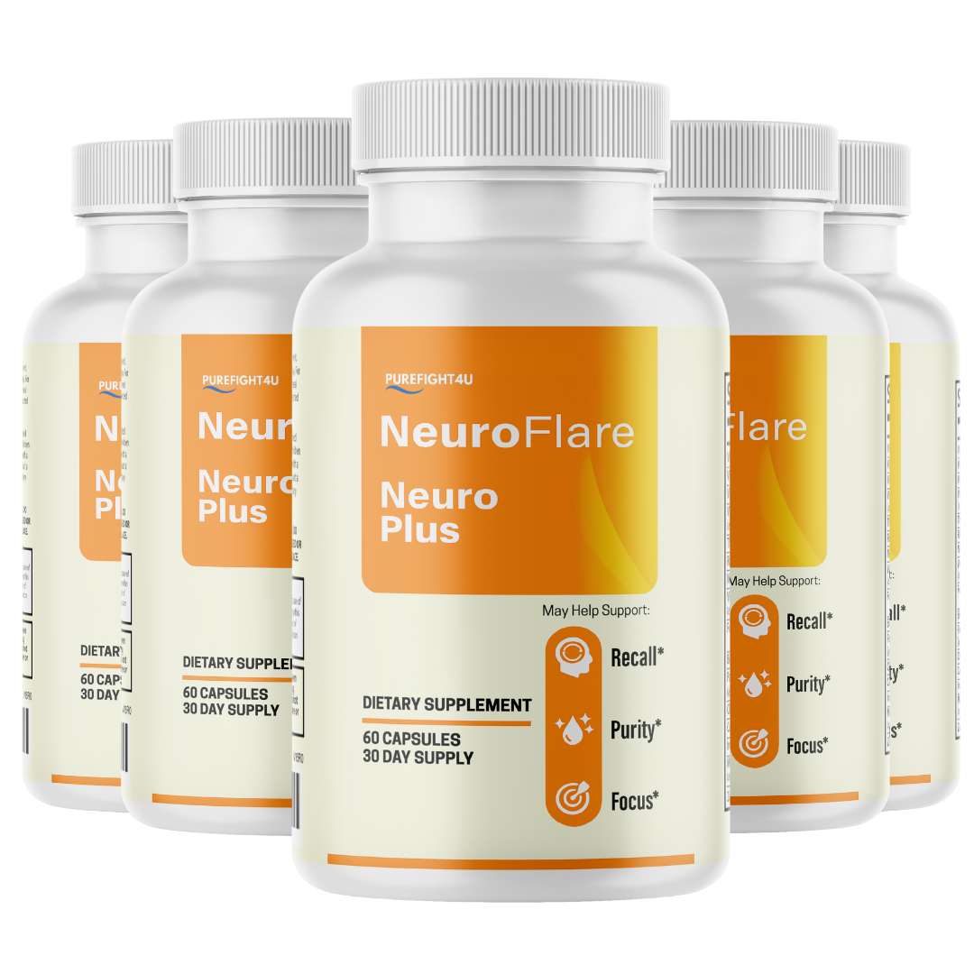 NeuroFlare Cognitive Support - 5 Bottles 300 Capsules