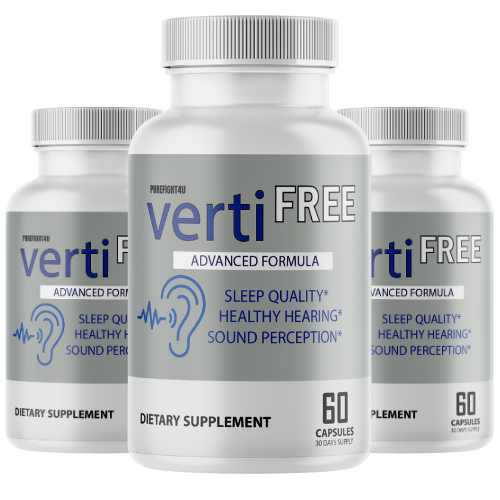 Verti Free Advanced Formula Hearing Support Formula 300 Capsules - 3 Bottles