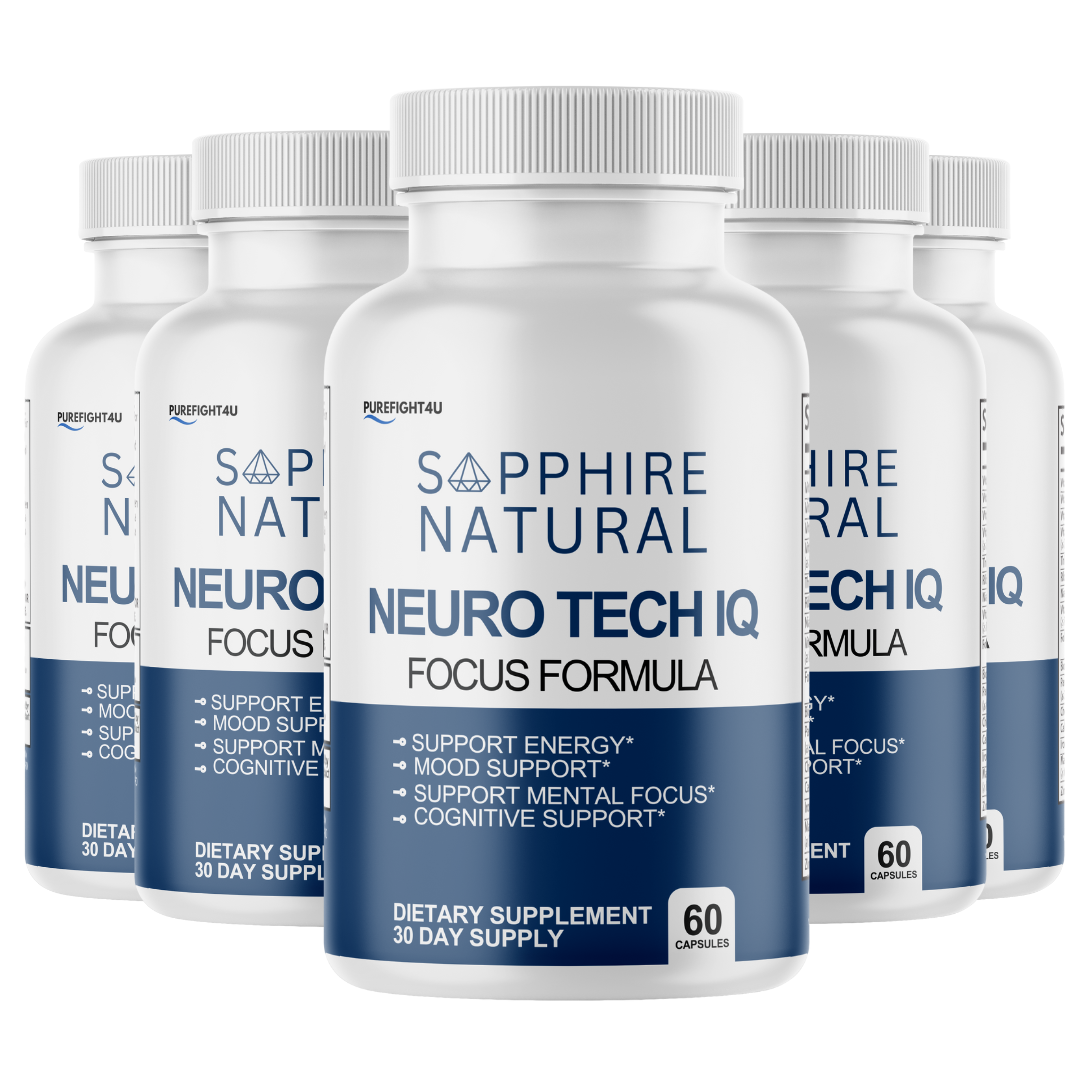 NeuroTech IQ Cognitive Formula Supplement - 5 Bottles 300 Capsules