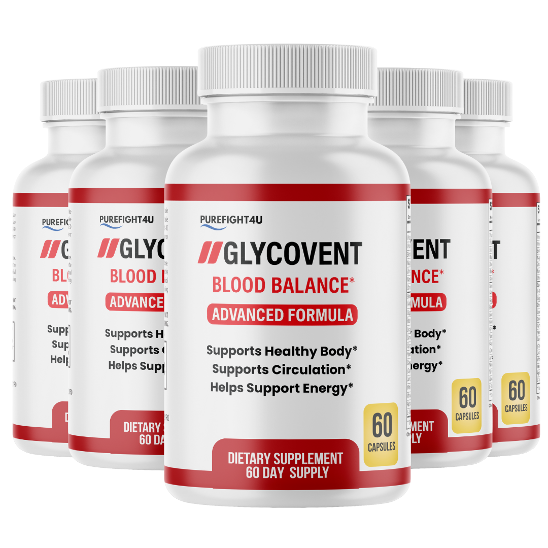 GlycoVent Blood Sugar Support Supplement 5 Bottles 300 Capsules