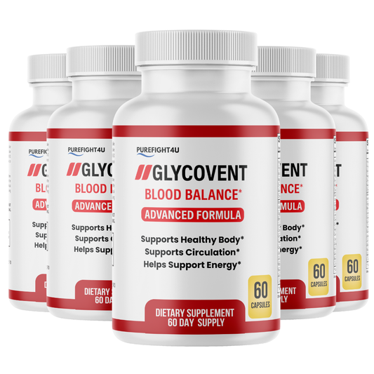 GlycoVent Blood Sugar Support Supplement 5 Bottles 300 Capsules