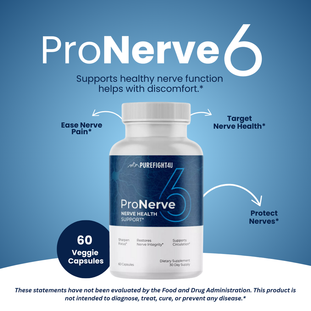ProNerve 6 Nerve Health Supports Circulation Supplement Capsules 10 Bottles