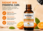 Purefight4U Vitamin C Serum for Face Anti Aging Formula 1FL oz 30ML
