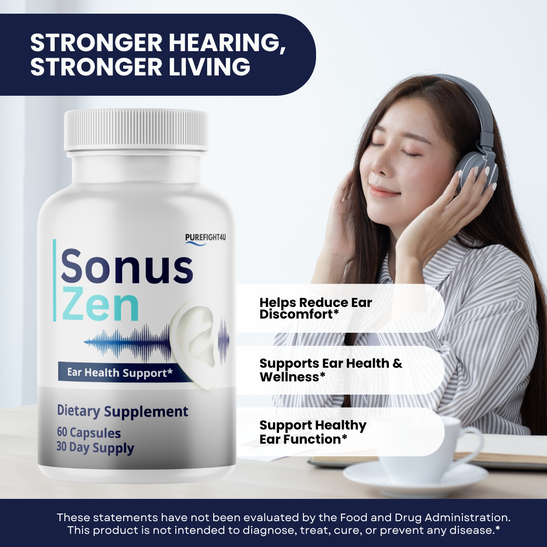 Sonus Zen Capsules Ear Health Support Dietary Supplement - 60 Bottles