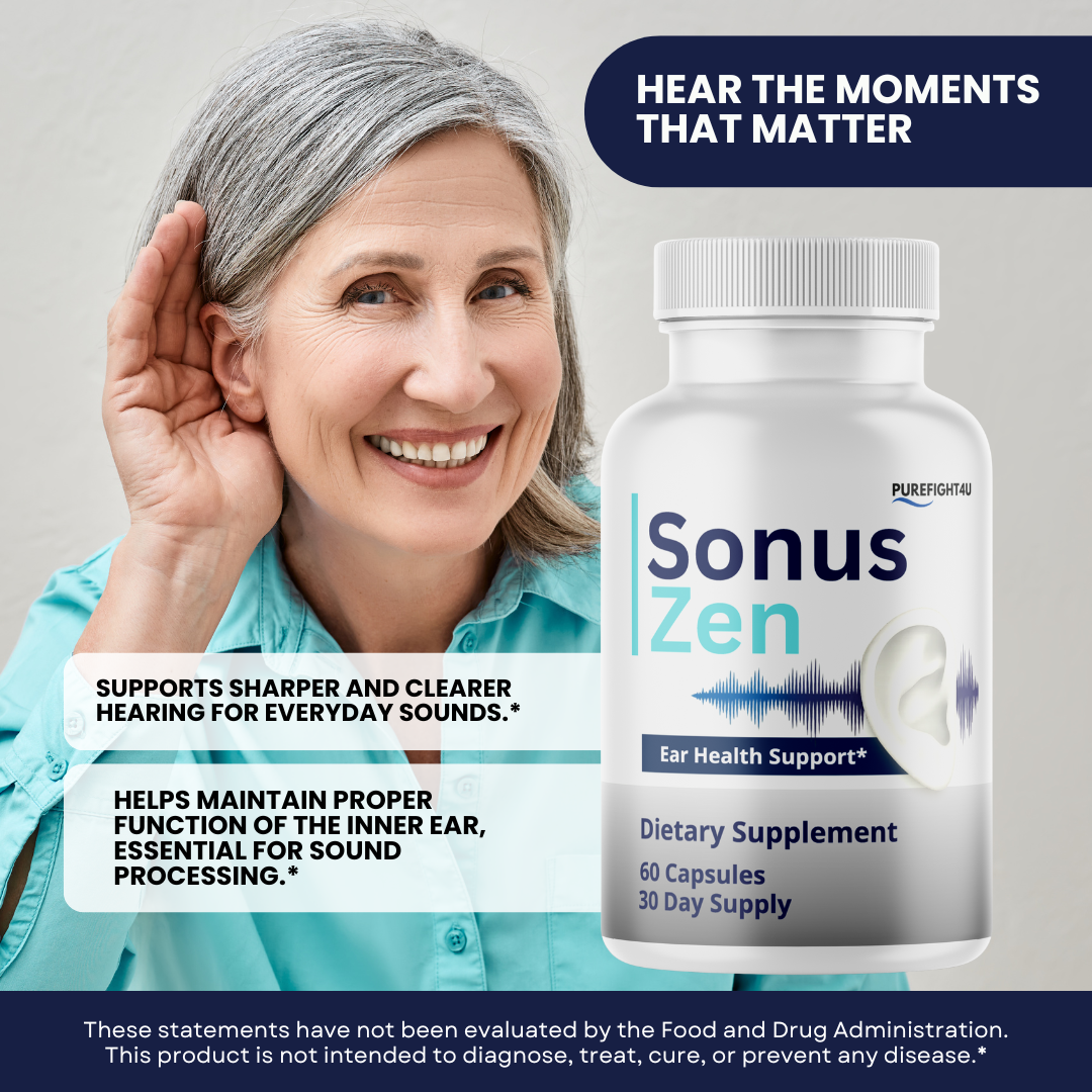Sonus Zen Capsules Ear Health Support Dietary Supplement - 60 Bottles