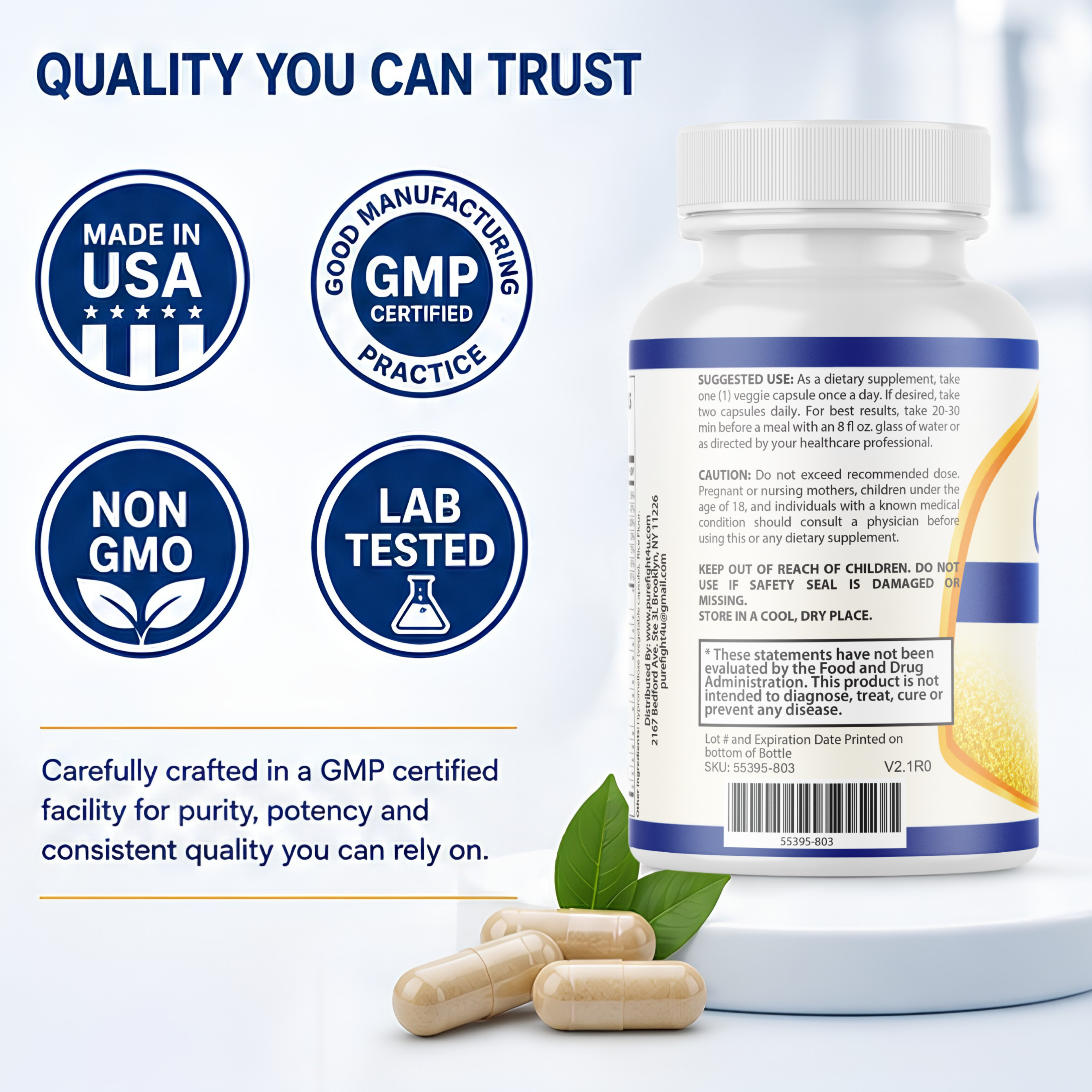 GlicoDex - Blood Balance Support Formula Supplement | 60 Capsules
