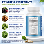 Glucea - Blood Balance Support Formula Supplement - 60 Capsules