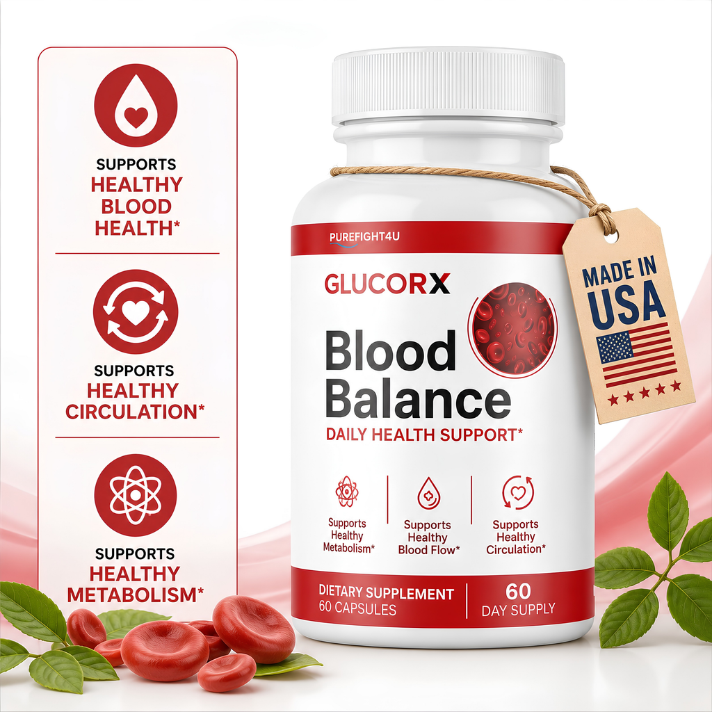 GlucoRX - Blood Balance Support Formula Supplement - 60 Capsules