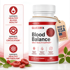 GlucoRX - Blood Balance Support Formula Supplement - 60 Capsules