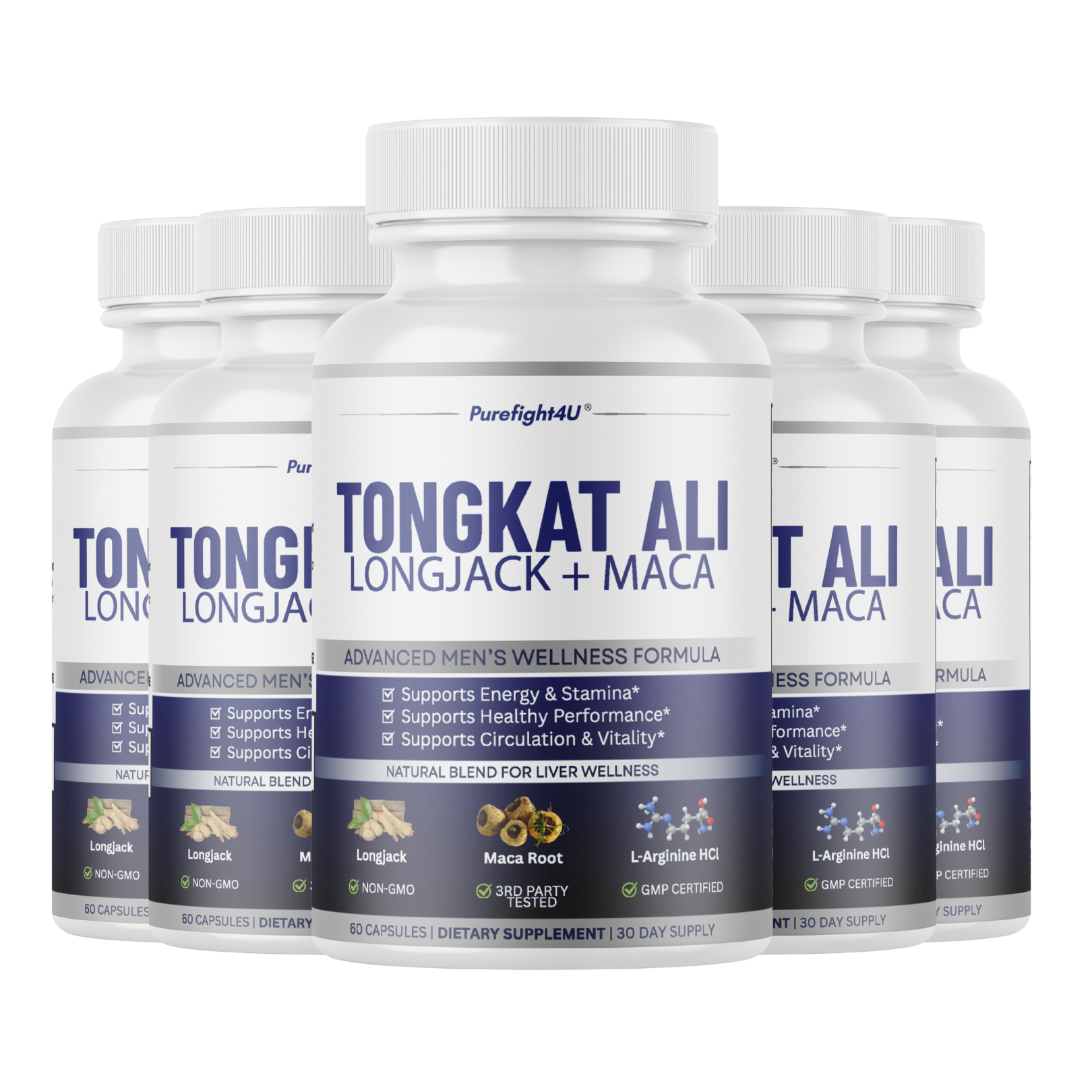 Tongkat Ali Longjack +Maca Advanced Male Performance Supplement to Boost Stamina - 60 Capsules
