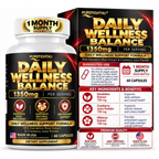 PureFight4U Daily Wellness Balance with D-Mannose, Cranberry, Hibiscus & Dandelion, 60 Capsules