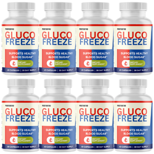 Gluco Freeze Natural Formula Blood Sugar Support Supplement, 60 Capsules