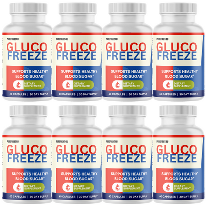 Gluco Freeze Natural Formula Blood Sugar Support Supplement, 60 Capsules