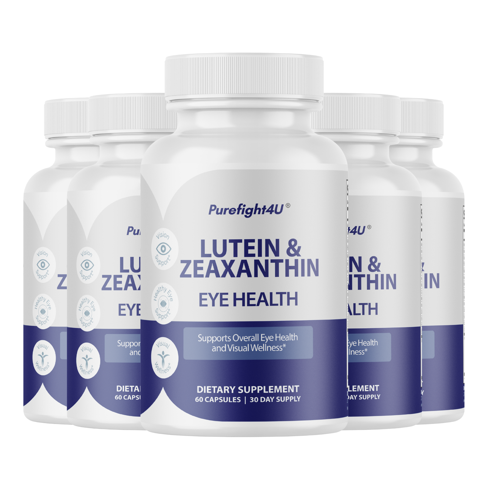 Lutein & Zeaxanthin Eye & Vision Health Natural Formula Supplement - 60 Capsules