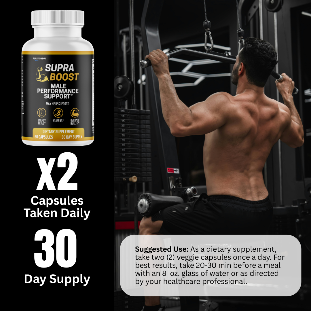 Supra Boost Male Advanced Support for Maximum Support and Performance - 60 Tablets