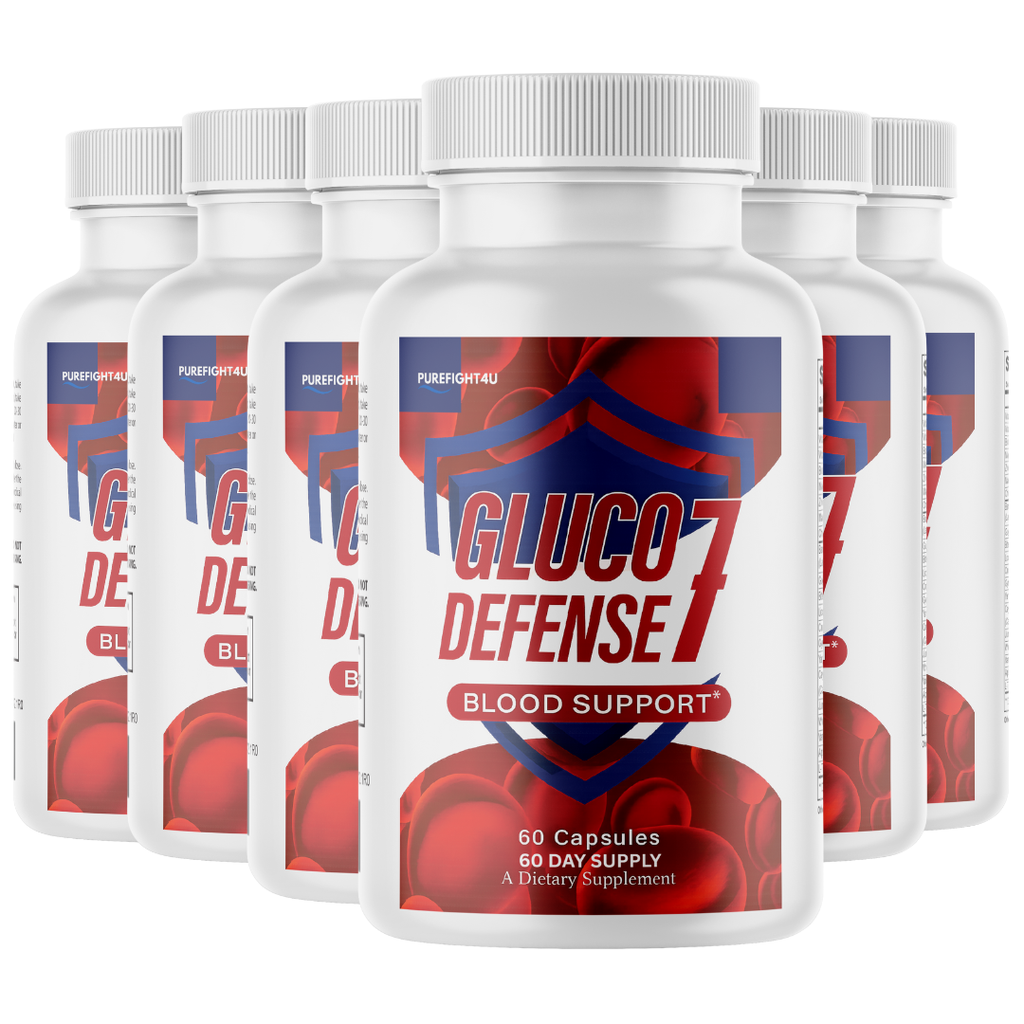 Gluco Defense 7 Natural Blend Glycogen Supplement - 6 Bottles 360 Capsules